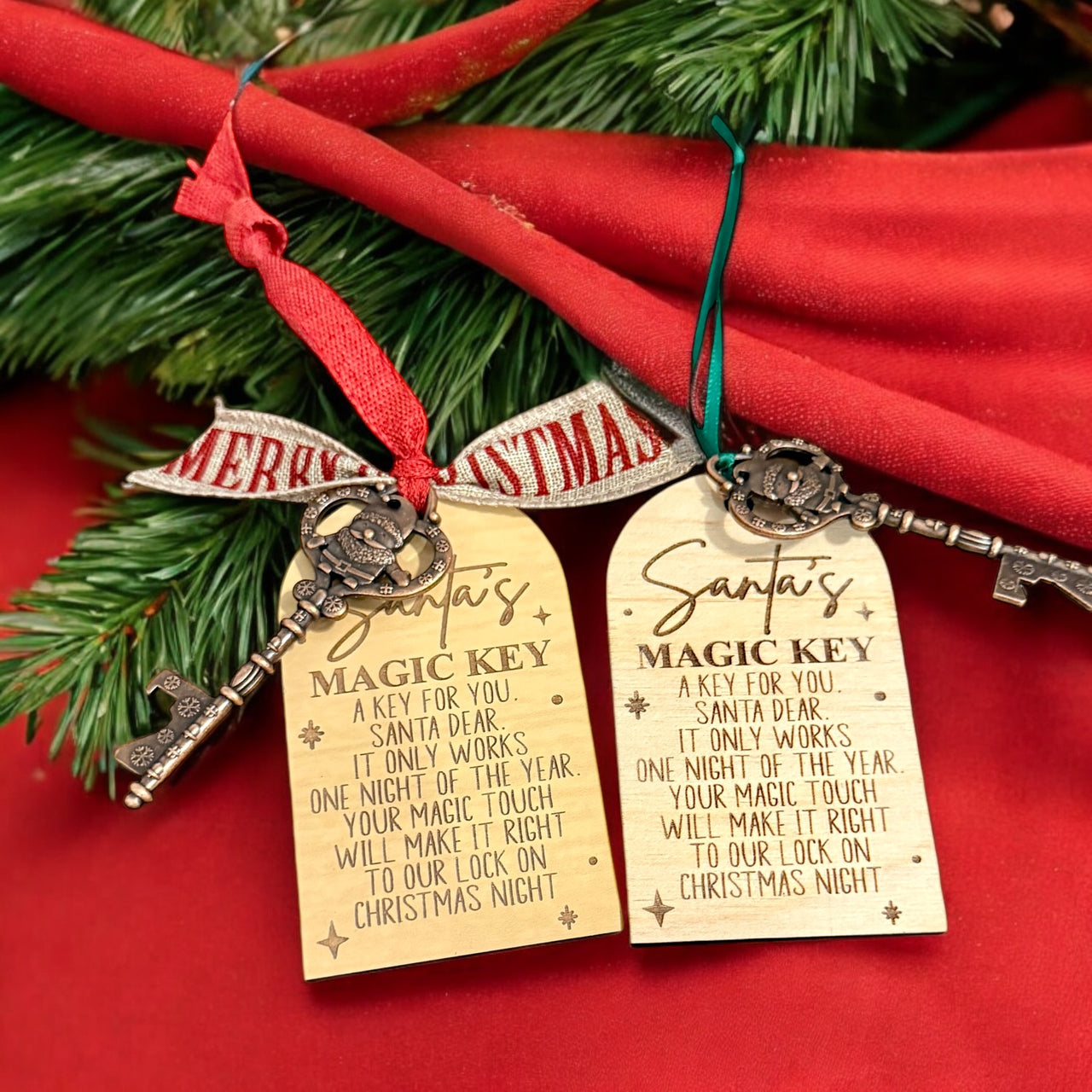 Santa’s Magic Key Christmas Tag with Key - Holiday Keepsake for Santa’s Visit