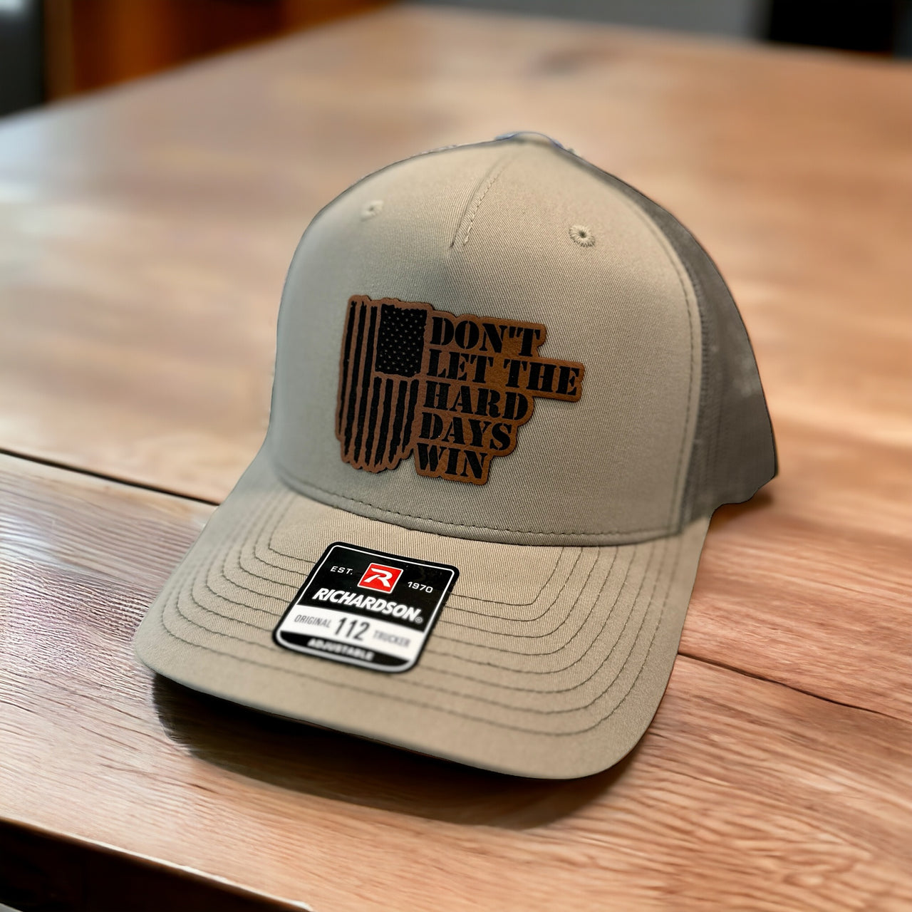 Don't let the hard days win hat, Richardson hat, hat gift