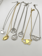 Custom Basketball-Shaped Necklace - Coastal Chaos LLC