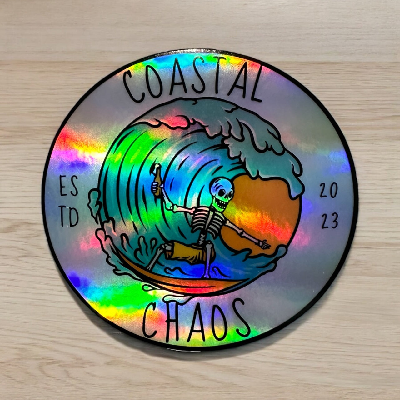 Holographic Coastal Chaos sticker