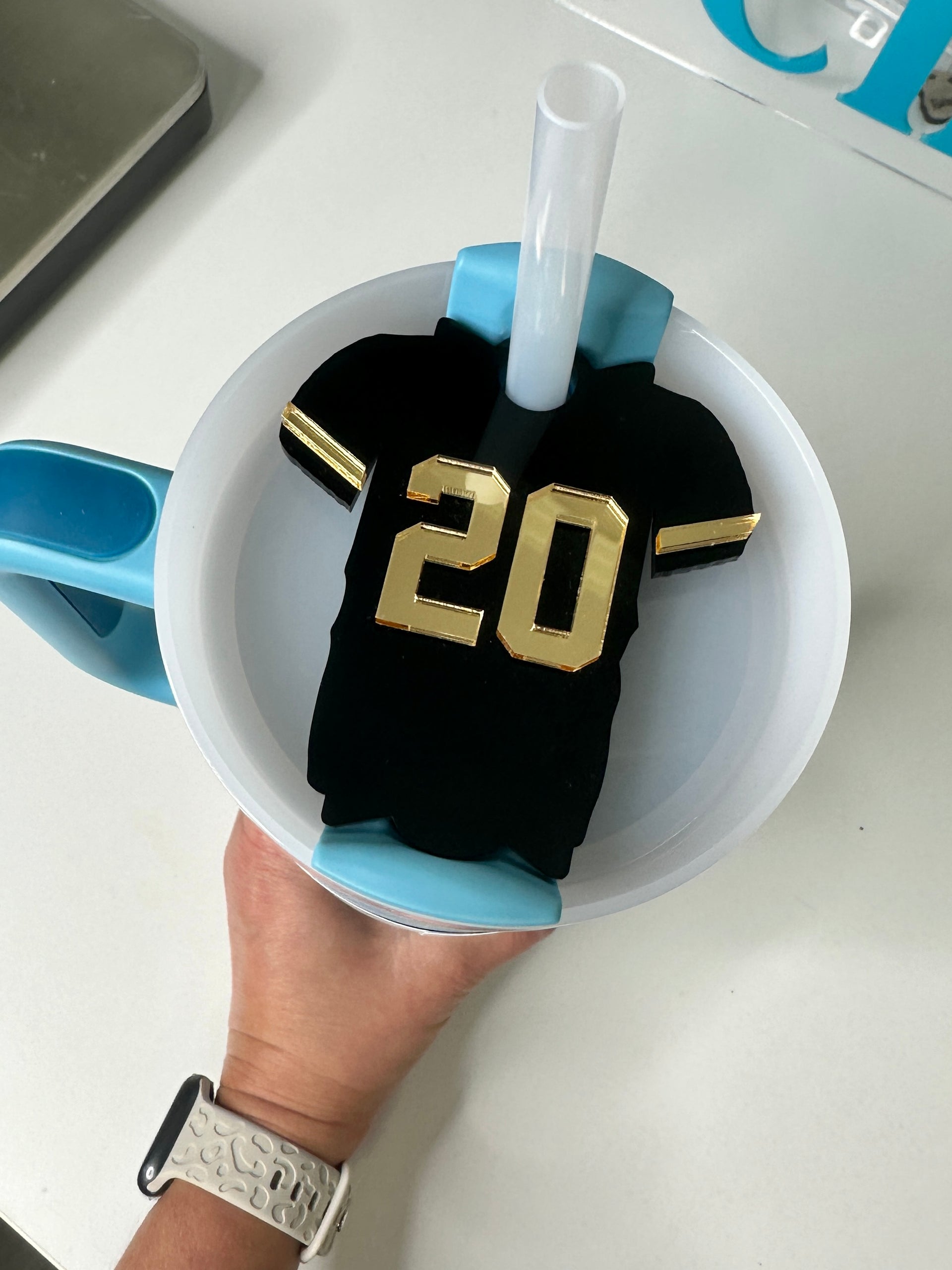 Football Jersey Stanley H2.0 40oz topper - Coastal Chaos LLC