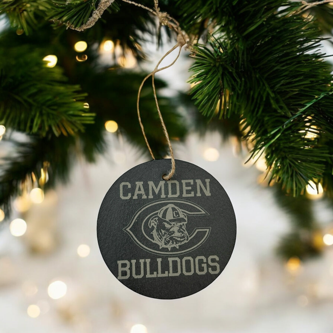 Custom Slate Ornaments with School Logo or Mascot