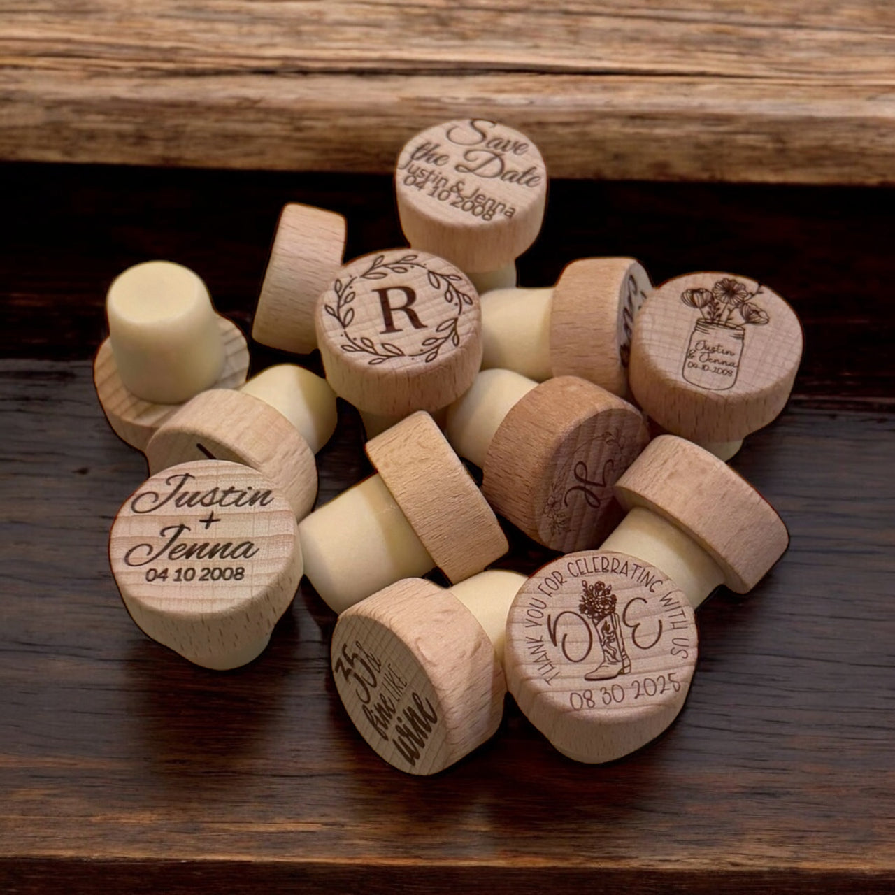 Custom Wine Corks | Wine Stoppers | Custom Wood Wine Cork | Wine Corks | Personalized Wine Cork