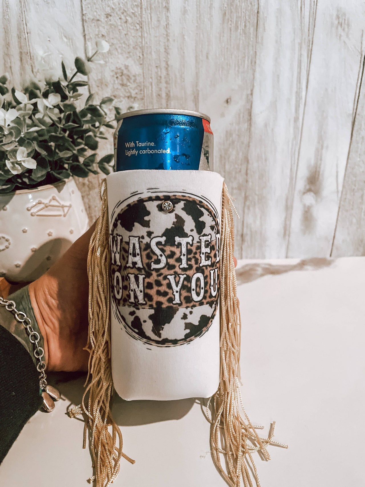 Wasted on you slim koozie - Coastal Chaos LLC