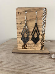 Smoke and Mirror Leopard Acrylic Dangle Earrings - Coastal Chaos LLC