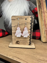 Christmas tree cake acrylic dangle & stud Earrings - Coastal Chaos LLC