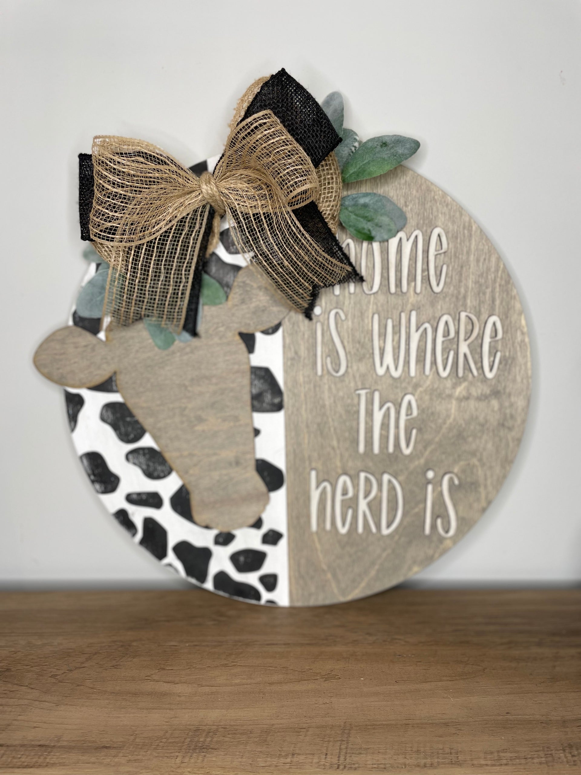 Home is where the herd is welcome sign - Coastal Chaos LLC