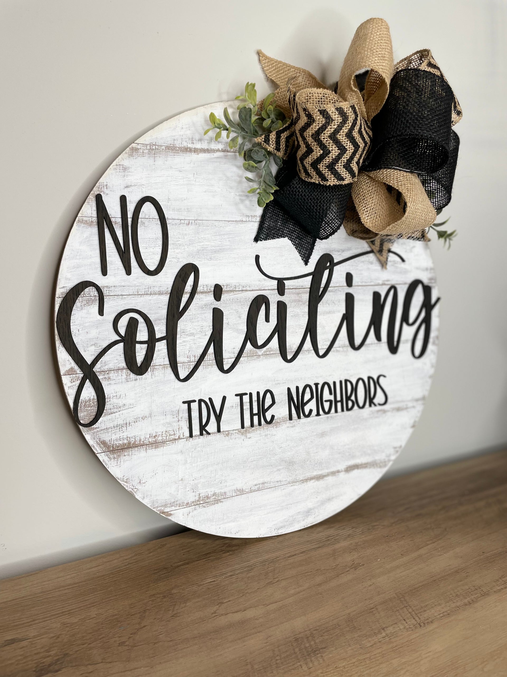 No soliciting welcome sign - Coastal Chaos LLC